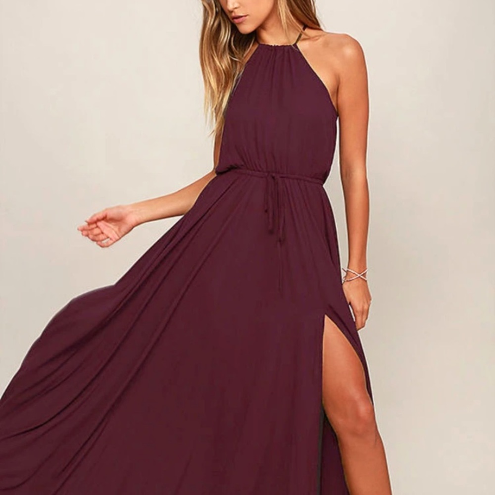 Purple maxi dress